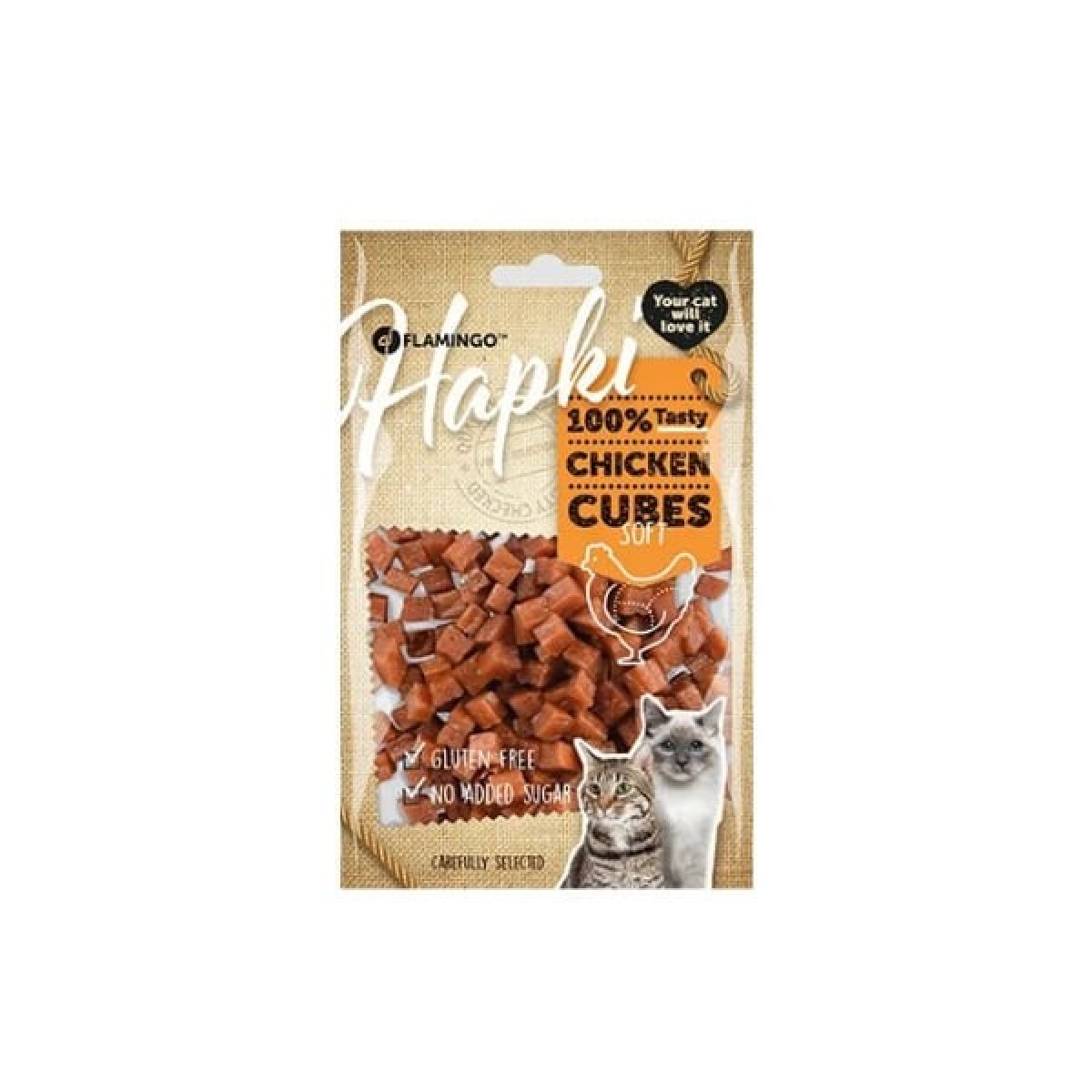 Flamingo Hapki Tavuklu Küp Kedi Ödül Maması 85 Gr Flamingo Hapki Tavuklu Küp Kedi Ödül Maması 85 Gr