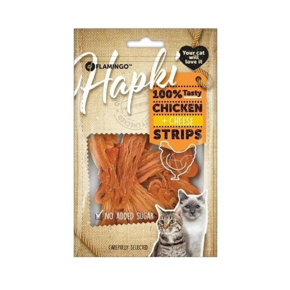 Flamingo Hapki Tavuklu ve Peynirli Kedi Ödülü 85Gr Flamingo Hapki Tavuklu ve Peynirli Kedi Ödülü 85Gr