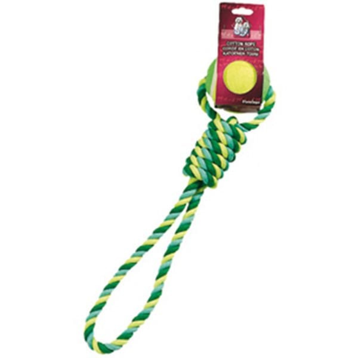 Flamingo İp Tenis Toplu Köpek Oyuncağı 10 Cm Flamingo İp Tenis Toplu Köpek Oyuncağı 10 Cm