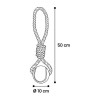 Flamingo İp Tenis Toplu Köpek Oyuncağı 10 Cm Flamingo İp Tenis Toplu Köpek Oyuncağı 10 Cm