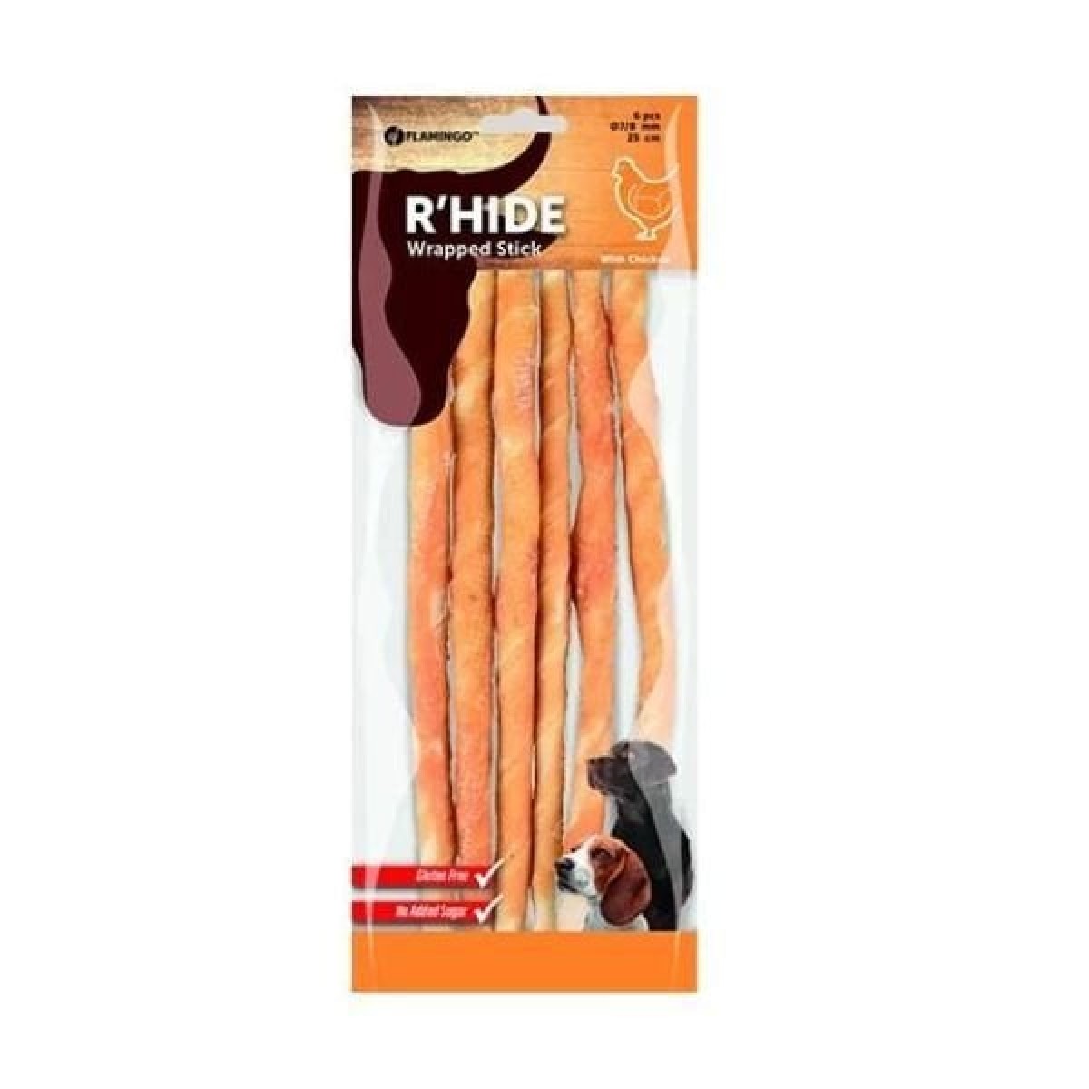 Flamingo Rhide Tavuk Sargılı Stick Köpek Ödül Maması 25 Cm Flamingo Rhide Tavuk Sargılı Stick Köpek Ödül Maması 25 Cm