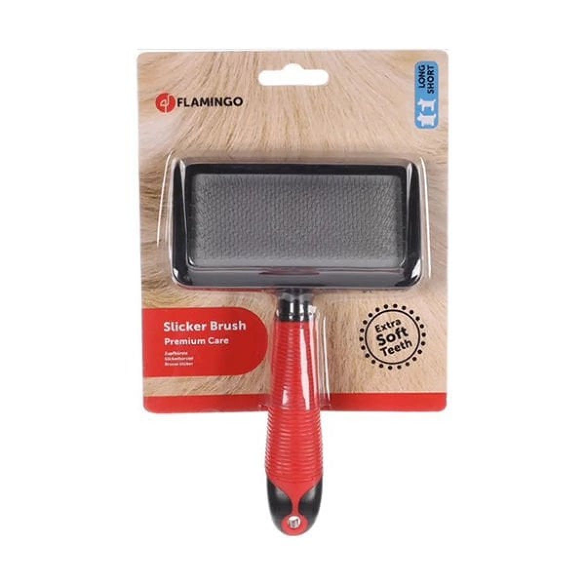 Flamingo Soft Tel Kedi ve Köpek Tüy Tarama Fırçası Large Flamingo Soft Tel Kedi ve Köpek Tüy Tarama Fırçası Large