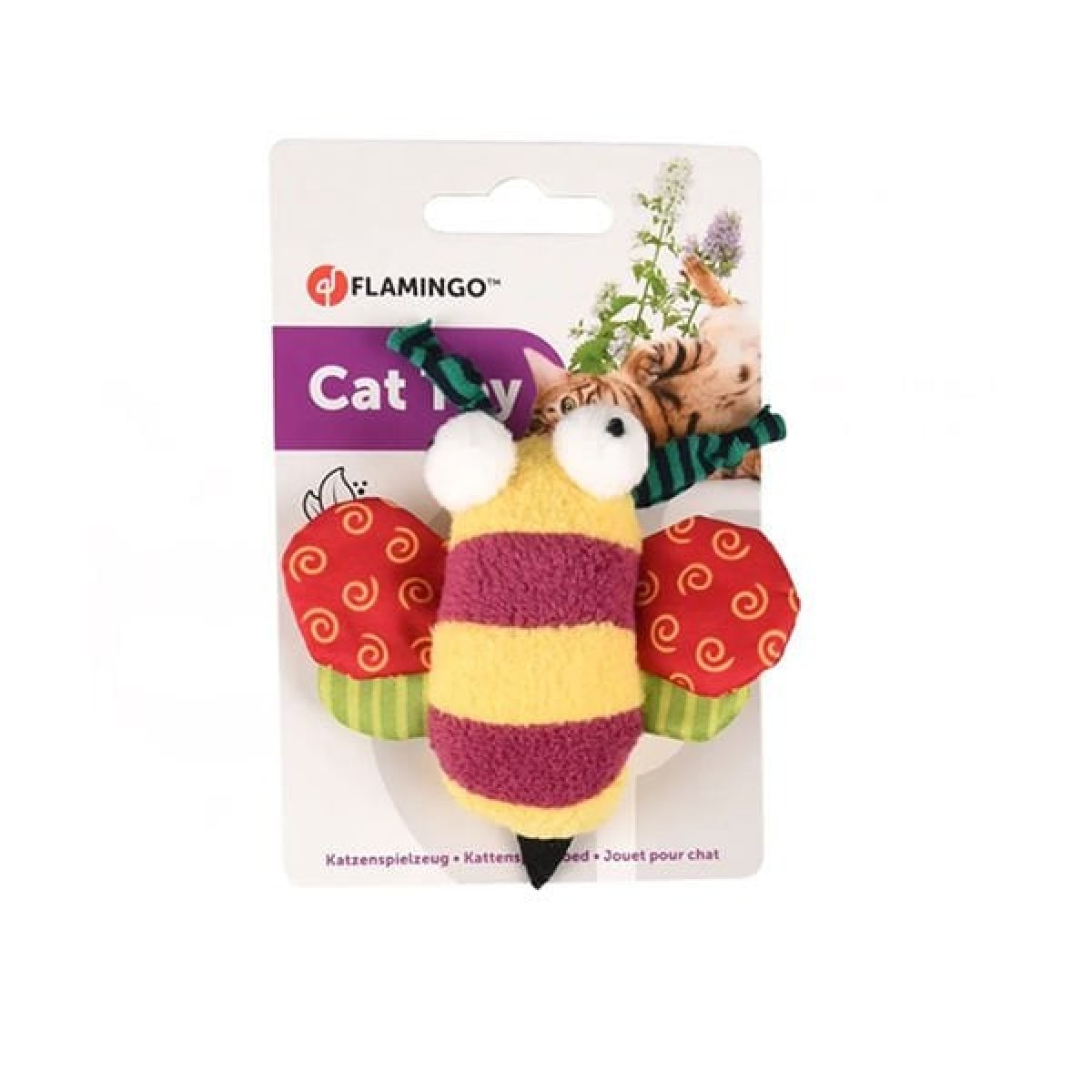 Flamingo Yowly Arı Şeklinde Kedi Oyuncağı 9 Cm Flamingo Yowly Arı Şeklinde Kedi Oyuncağı 9 Cm