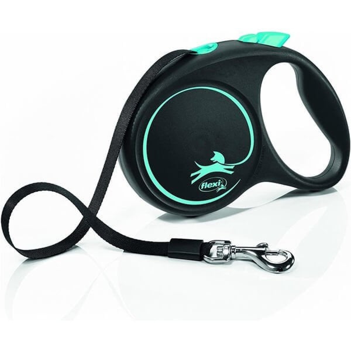 Flexi Black Design Şerit Otomatik Köpek Gezdirme Tasması Mavi Medium 5 Mt Flexi Black Design Şerit Otomatik Köpek Gezdirme Tasması Mavi Medium 5 Mt