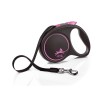 Flexi Black Design Şerit Otomatik Köpek Gezdirme Tasması Pembe/Siyah Large 5 Mt Flexi Black Design Şerit Otomatik Köpek Gezdirme Tasması Pembe/Siyah Large 5 Mt