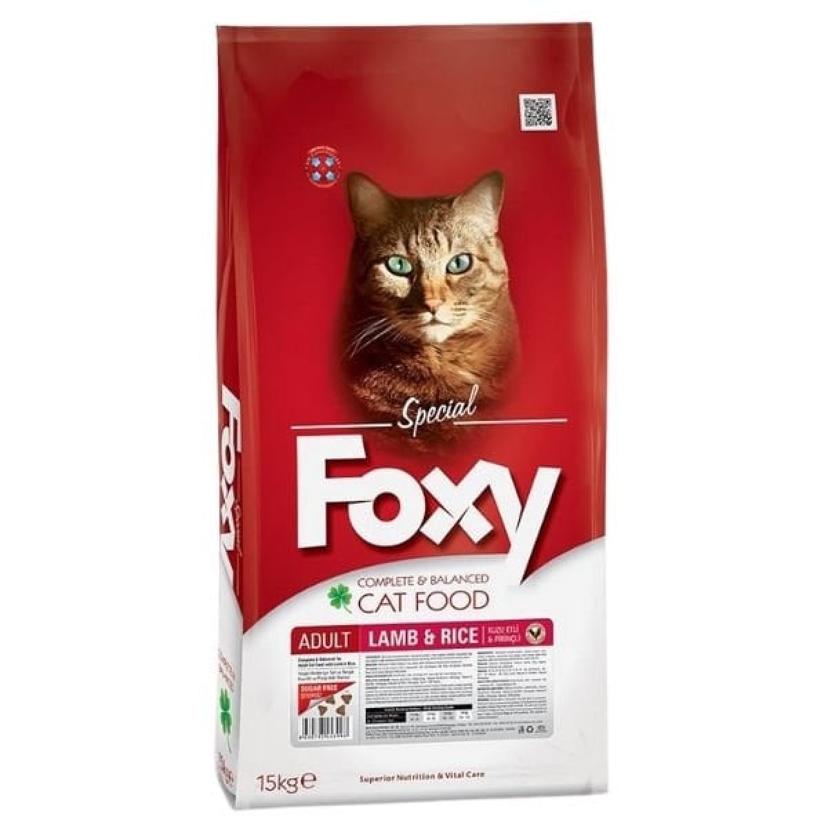 Foxy Kuzulu ve Pirinçli Yetişkin Kedi Maması 15 Kg Foxy Kuzulu ve Pirinçli Yetişkin Kedi Maması 15 Kg