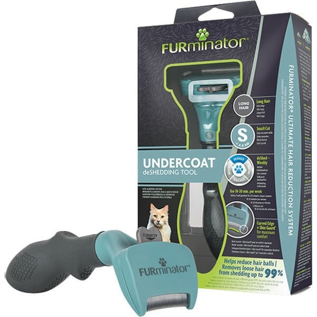 Furminator Long Hair Uzun Tüylü Kedi Tüy Tarağı Small Furminator Long Hair Uzun Tüylü Kedi Tüy Tarağı Small