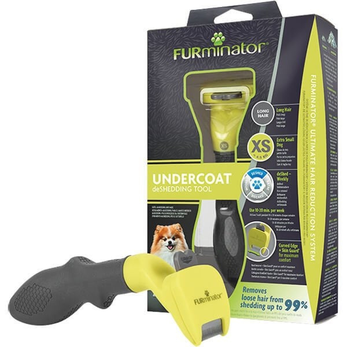 Furminator Uzun Tüylü Köpek Tüy Tarağı Xsmall Furminator Uzun Tüylü Köpek Tüy Tarağı Xsmall