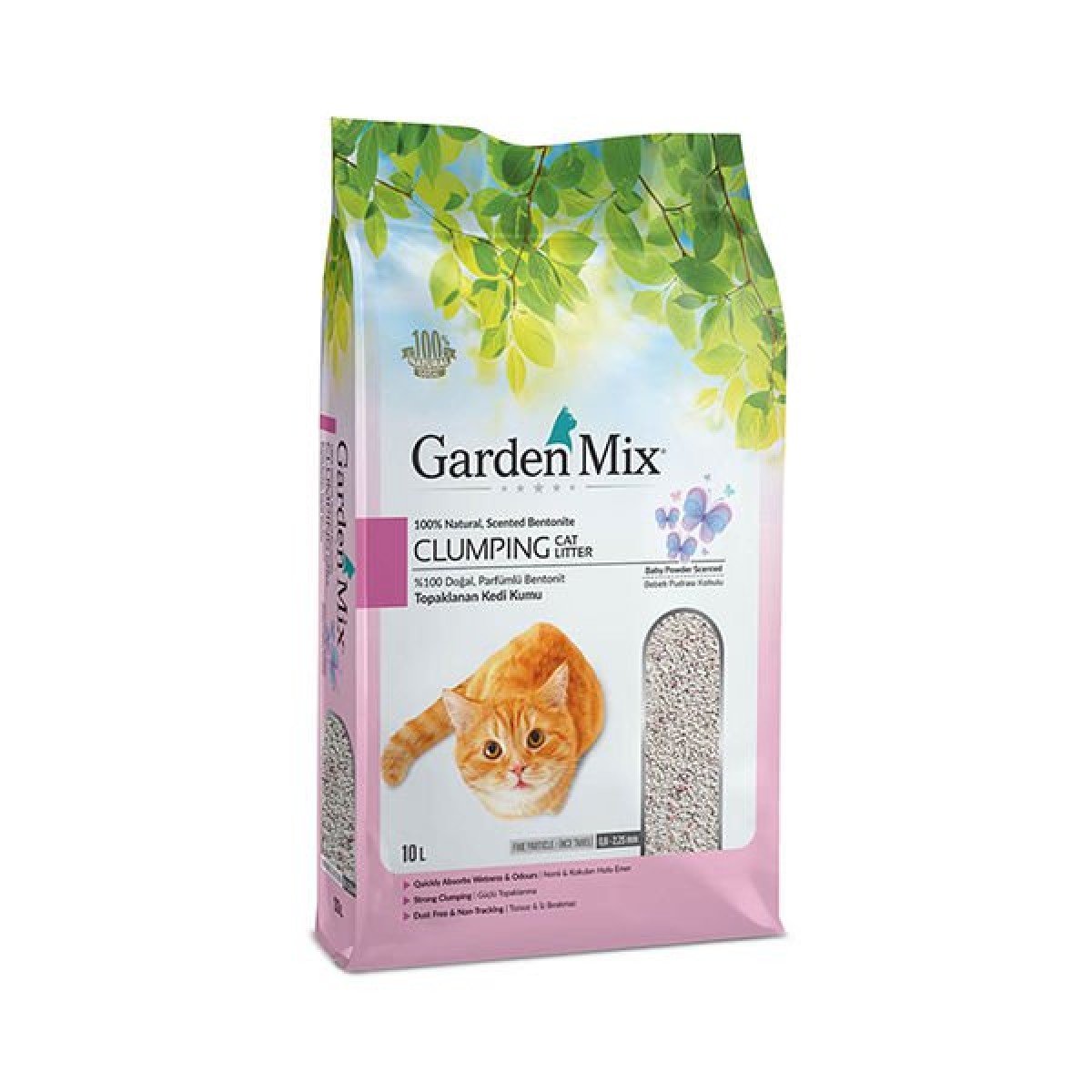 Garden Mix İnce Taneli Bebek Pudrası Kokulu Kedi Kumu 10 Lt Garden Mix İnce Taneli Bebek Pudrası Kokulu Kedi Kumu 10 Lt