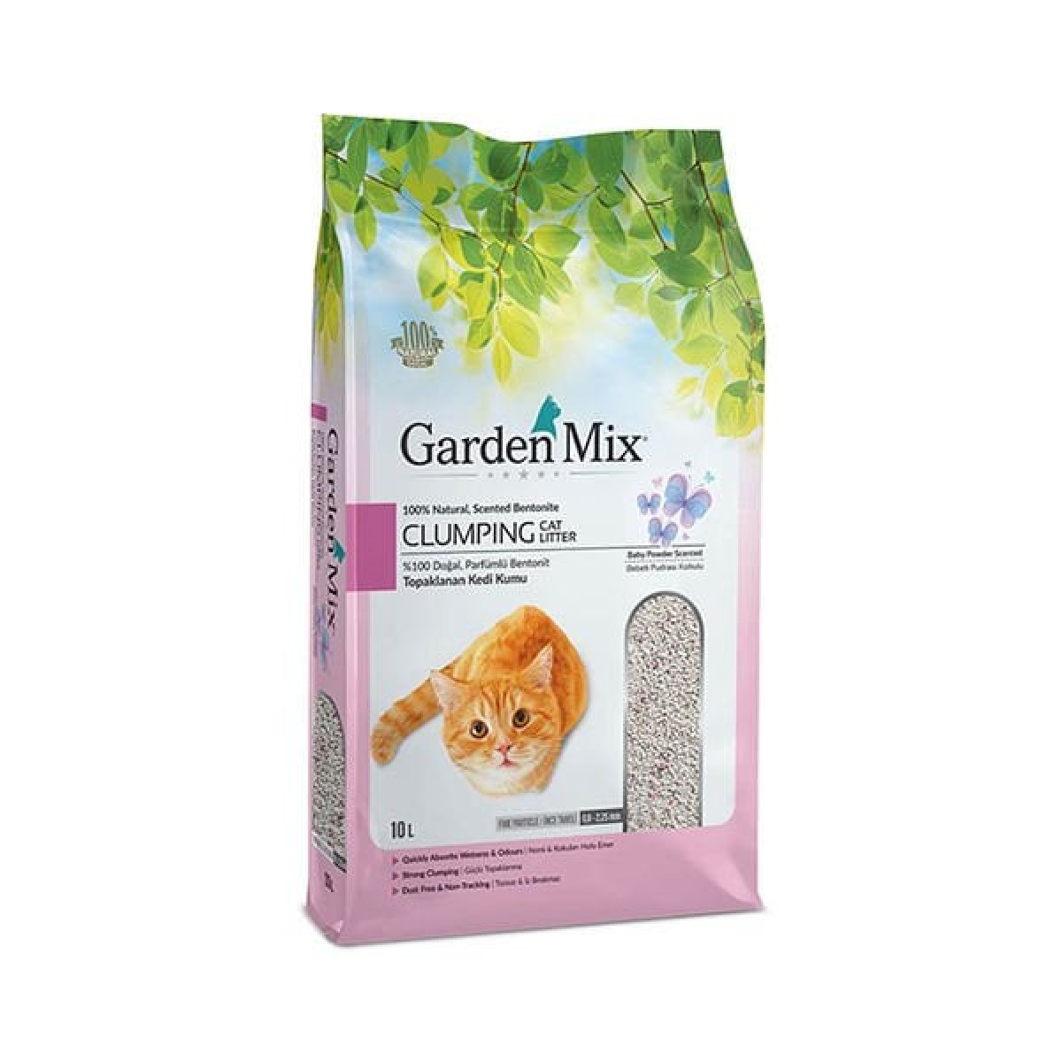 Garden Mix İnce Taneli Bebek Pudrası Kokulu Kedi Kumu 10 Lt Garden Mix İnce Taneli Bebek Pudrası Kokulu Kedi Kumu 10 Lt