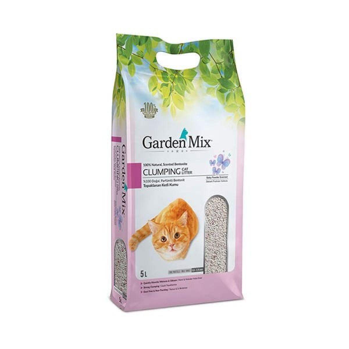 Garden Mix İnce Taneli Bebek Pudrası Kokulu Kedi Kumu 5 Lt Garden Mix İnce Taneli Bebek Pudrası Kokulu Kedi Kumu 5 Lt