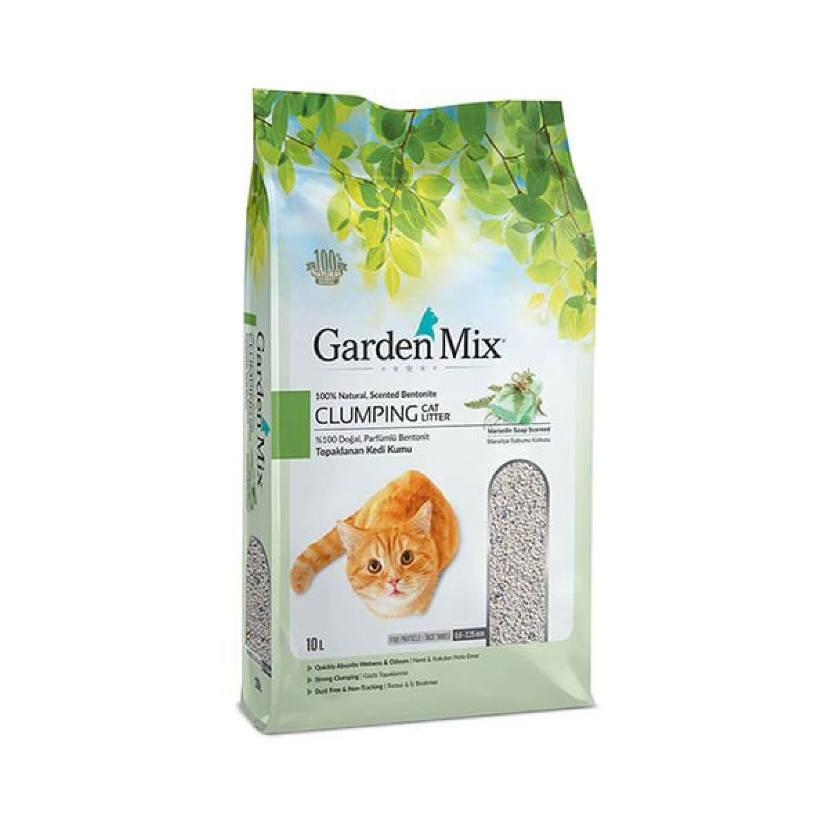 Garden Mix İnce Taneli Marsilya Sabunu Kokulu Kedi Kumu 10 Lt Garden Mix İnce Taneli Marsilya Sabunu Kokulu Kedi Kumu 10 Lt