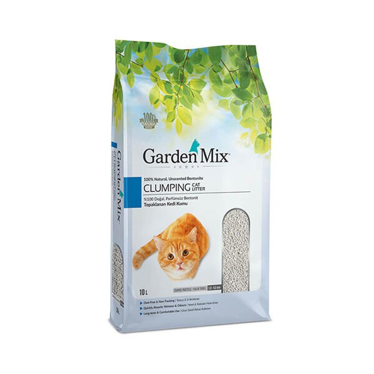 Garden Mix Kalın Taneli Kokusuz Kedi Kumu 10 Lt Garden Mix Kalın Taneli Kokusuz Kedi Kumu 10 Lt