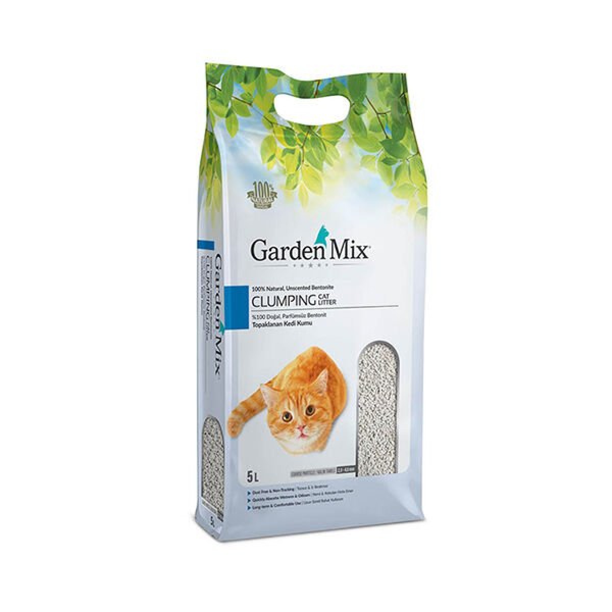 Garden Mix Kalın Taneli Kokusuz Kedi Kumu 5 Lt Garden Mix Kalın Taneli Kokusuz Kedi Kumu 5 Lt