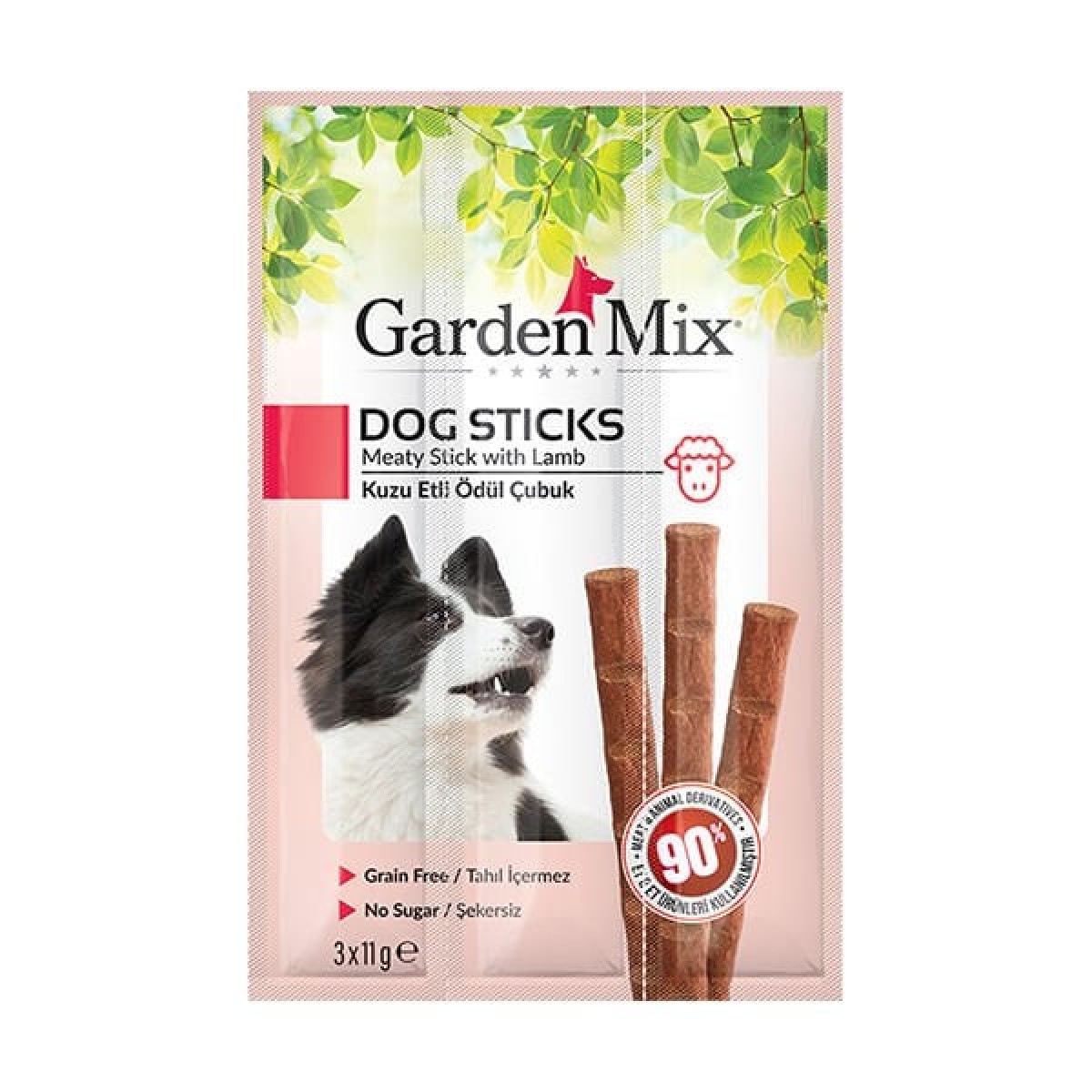 Garden Mix Kuzu Etli Stick Köpek Ödül Maması 3 Adet 11 Gr Garden Mix Kuzu Etli Stick Köpek Ödül Maması 3 Adet 11 Gr