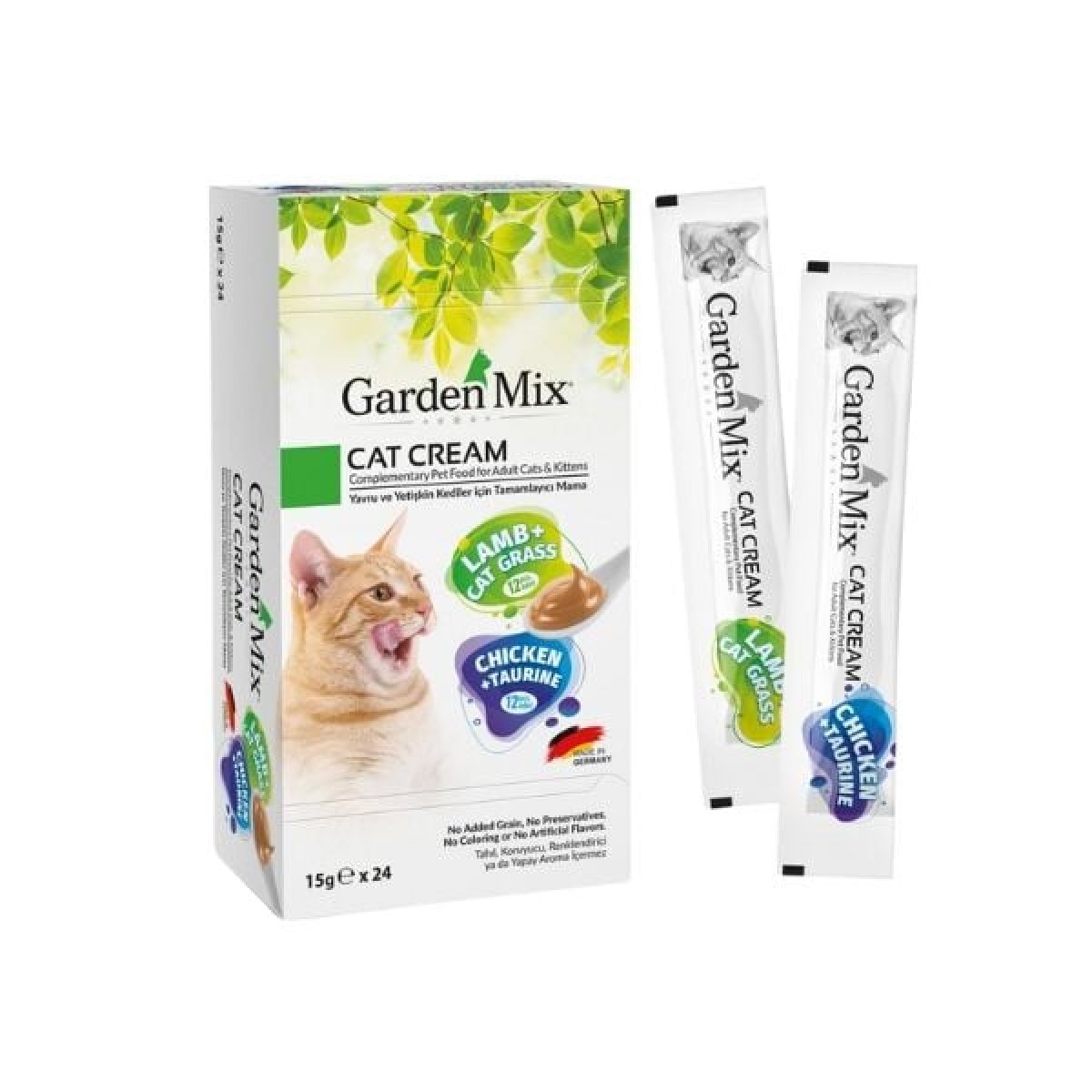 Garden Mix Kuzulu ve Tavuklu Sıvı Kedi Ödül Maması 15 Gr 24 Adet Garden Mix Kuzulu ve Tavuklu Sıvı Kedi Ödül Maması 15 Gr 24 Adet