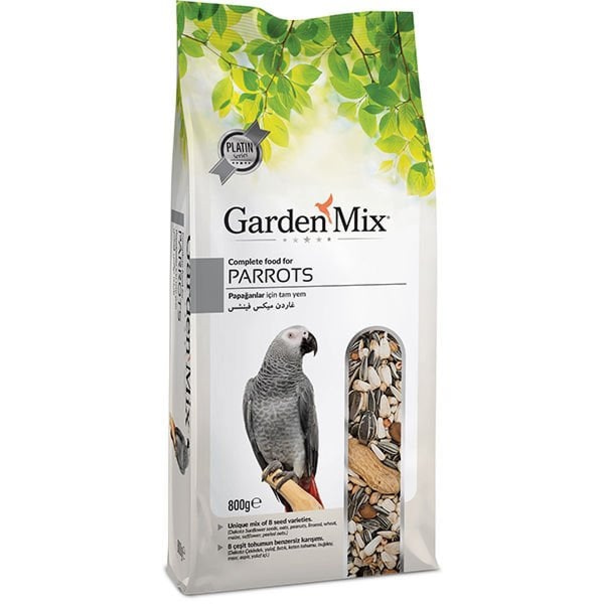 Garden Mix Platin Papağan Yemi 800 Gr Garden Mix Platin Papağan Yemi 800 Gr