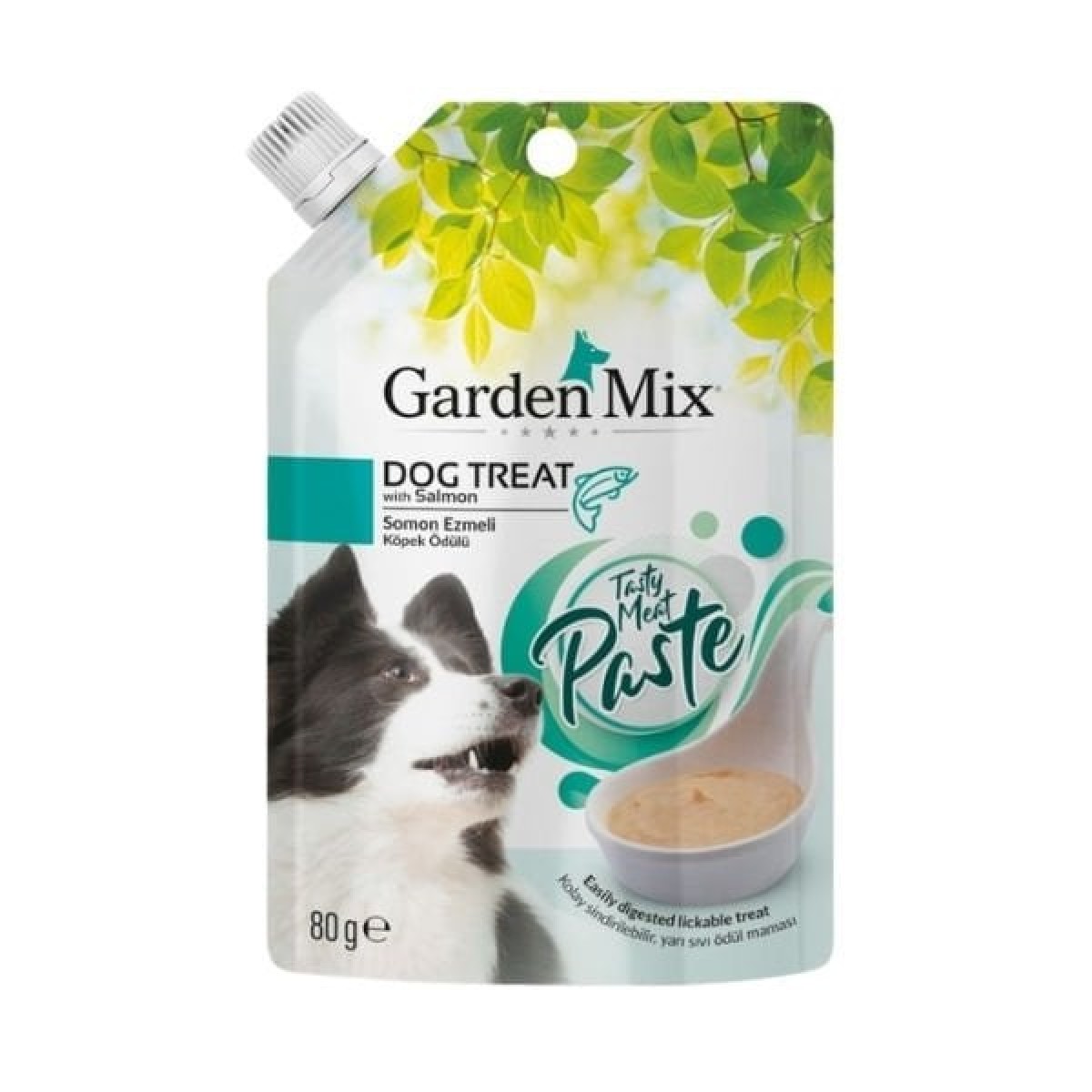 Garden Mix Somonlu Ezme Sıvı Köpek Ödül Maması 80 Gr Garden Mix Somonlu Ezme Sıvı Köpek Ödül Maması 80 Gr