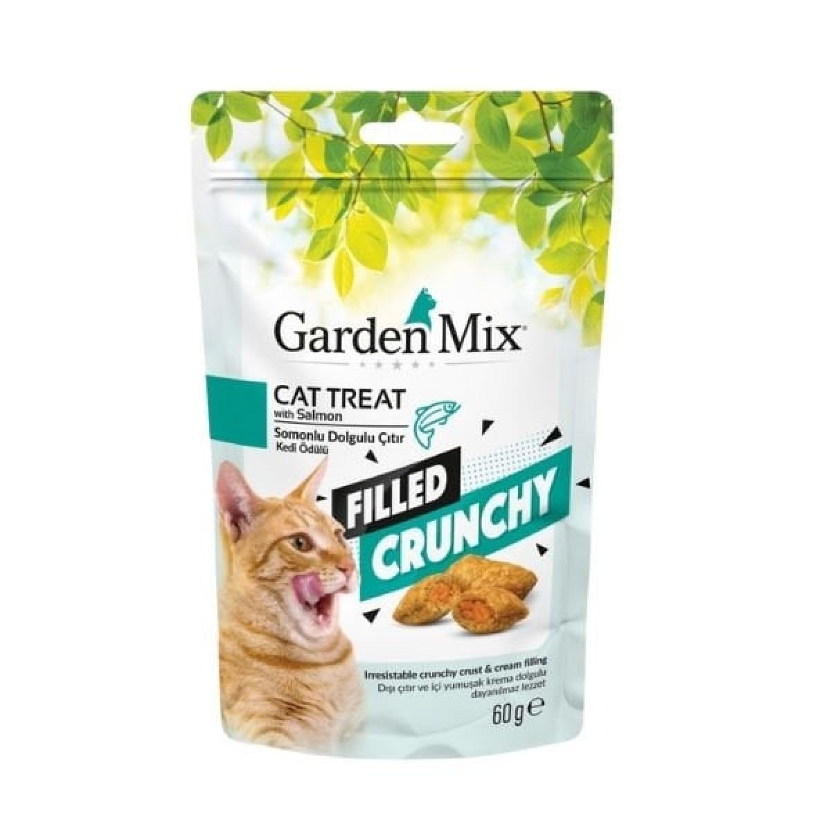 Garden Mix Somonlu İçi Dolgulu Kedi Ödül Maması 60 Gr Garden Mix Somonlu İçi Dolgulu Kedi Ödül Maması 60 Gr