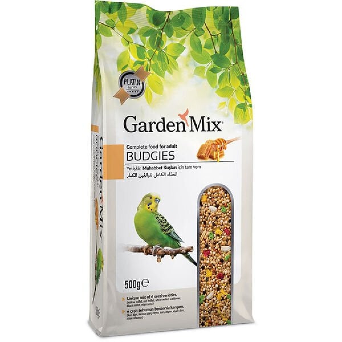 Garden Mix Süper Premium Ballı Muhabbet Kuşu Yemi 500 Gr Garden Mix Süper Premium Ballı Muhabbet Kuşu Yemi 500 Gr