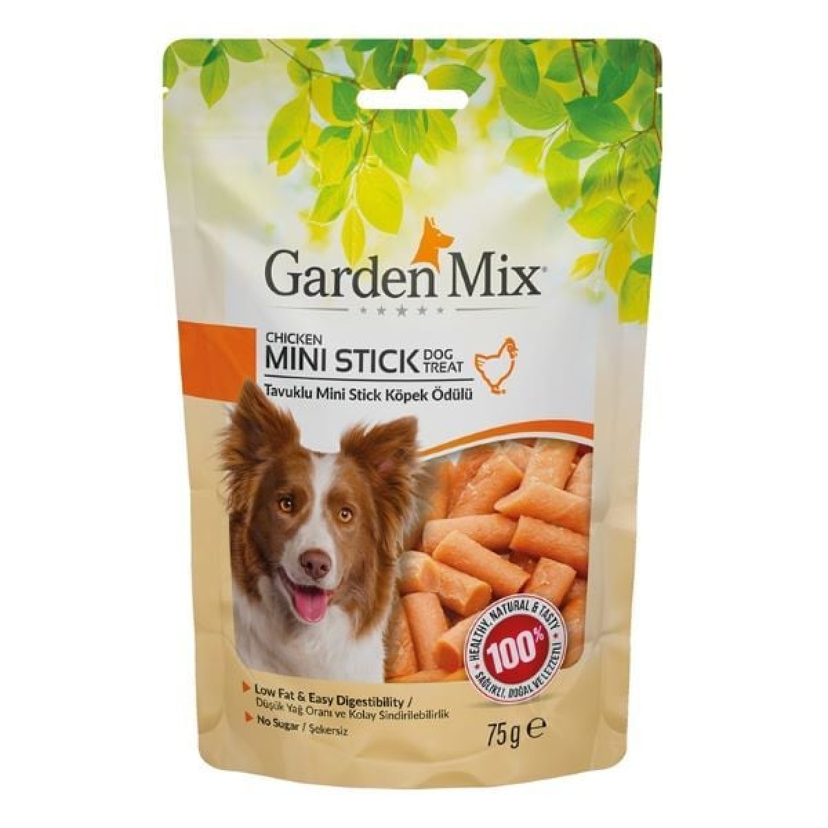 Garden Mix Tavuklu Mini Stick Köpek Ödül Maması 75 Gr Garden Mix Tavuklu Mini Stick Köpek Ödül Maması 75 Gr