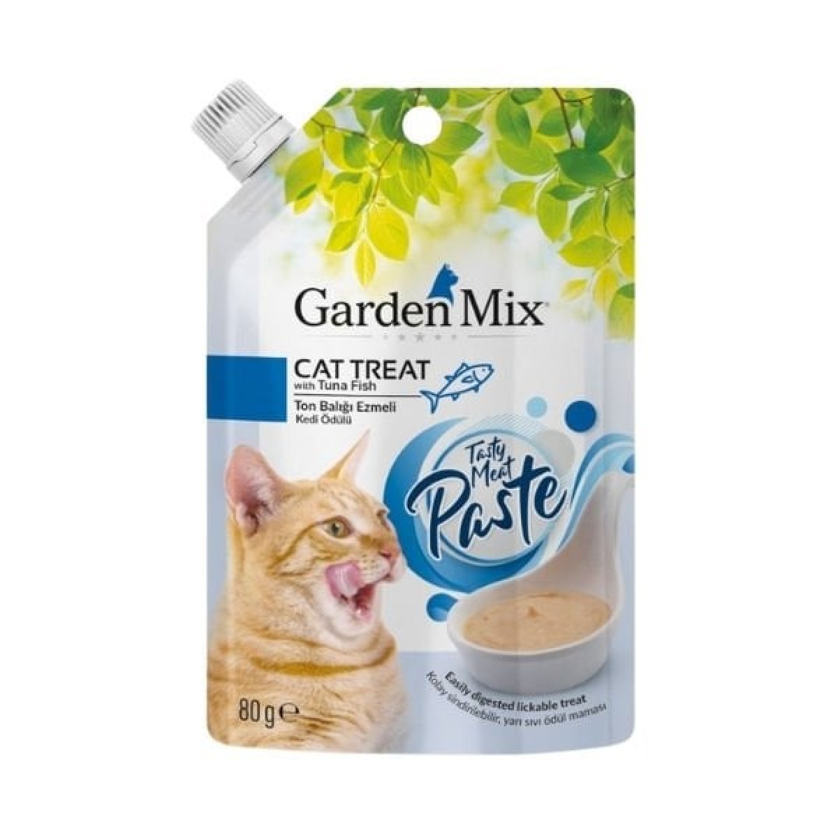 Garden Mix Ton Balık Ezme Sıvı Kedi Ödül Maması 80 Gr