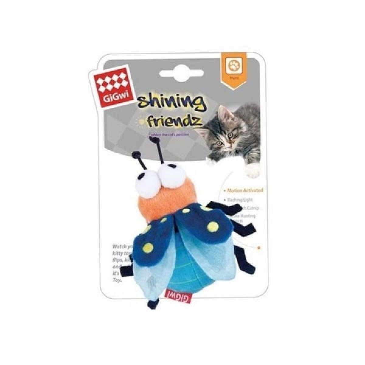 Gigwi Catnipli Işıklı Arı Peluş Kedi Oyuncağı 9 Cm Gigwi Catnipli Işıklı Arı Peluş Kedi Oyuncağı 9 Cm