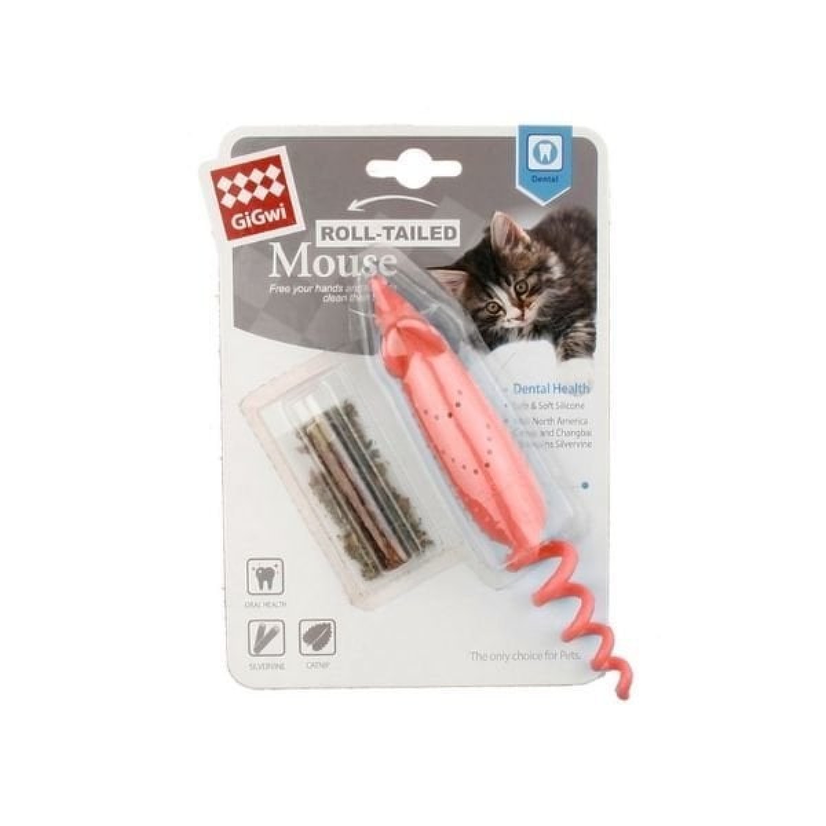 Gigwi Fare Şeklinde Catnipli Plastik Kedi Oyuncağı 16 Cm Turuncu Gigwi Fare Şeklinde Catnipli Plastik Kedi Oyuncağı 16 Cm Turuncu