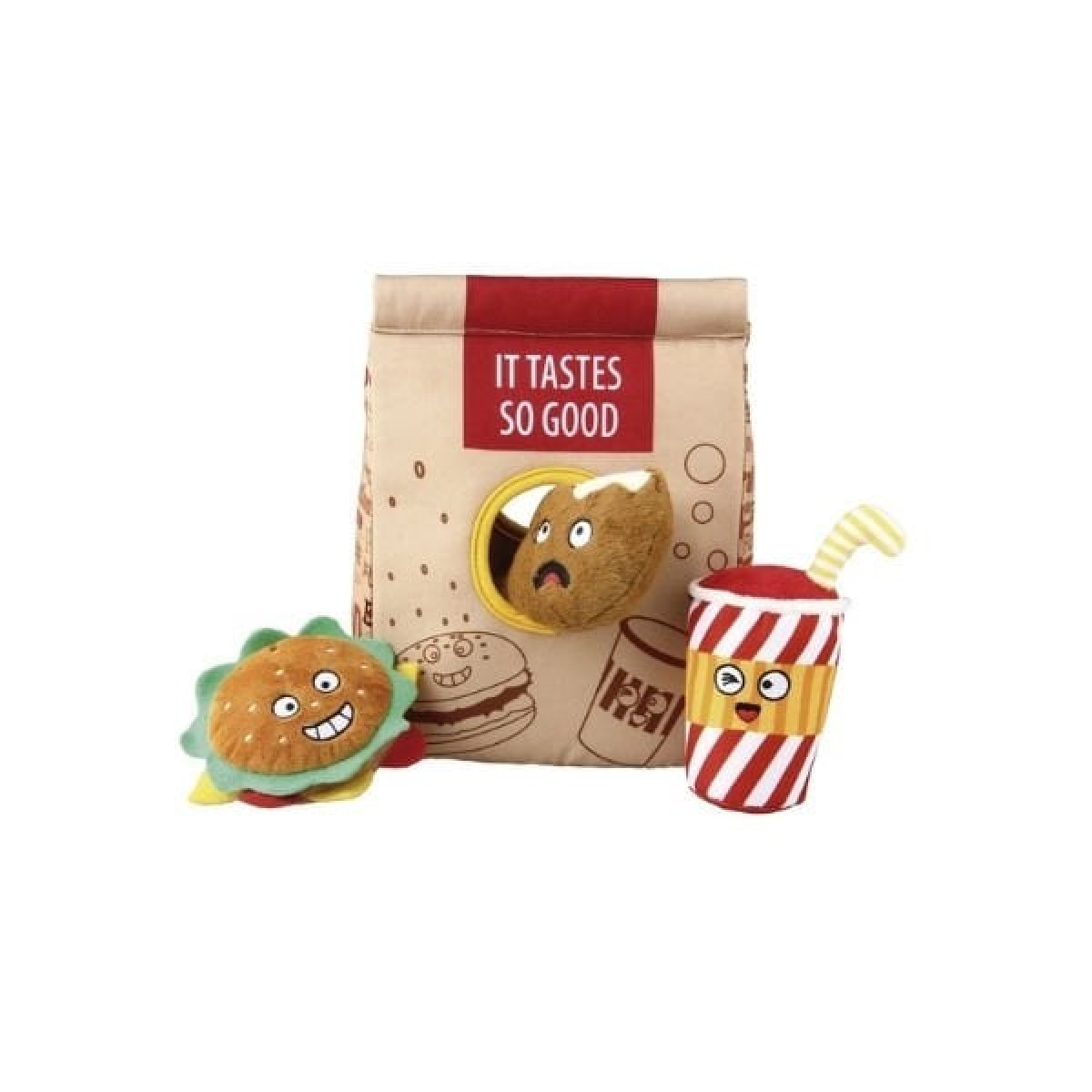 Gigwi Fast Food Oyun Çantası Peluş Kedi ve Köpek Oyuncağı 11.5x21.8x26 Cm Gigwi Fast Food Oyun Çantası Peluş Kedi ve Köpek Oyuncağı 11.5x21.8x26 Cm