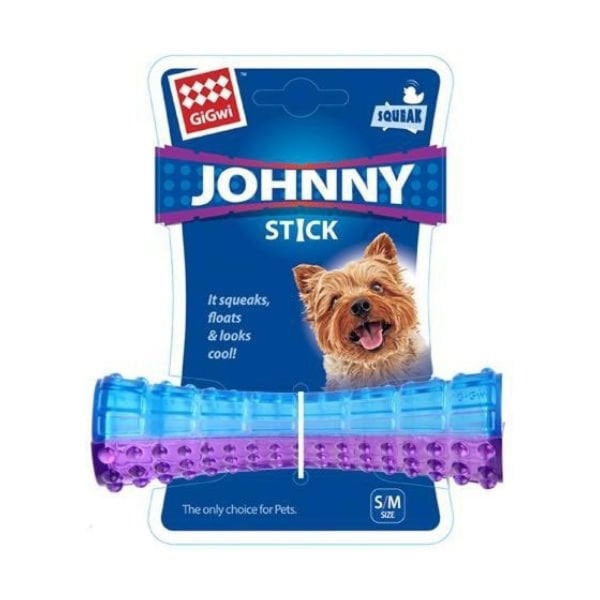 Gigwi Johnny Stick Kemik Köpek Çiğneme Oyuncağı 15 Cm Mavi/Mor