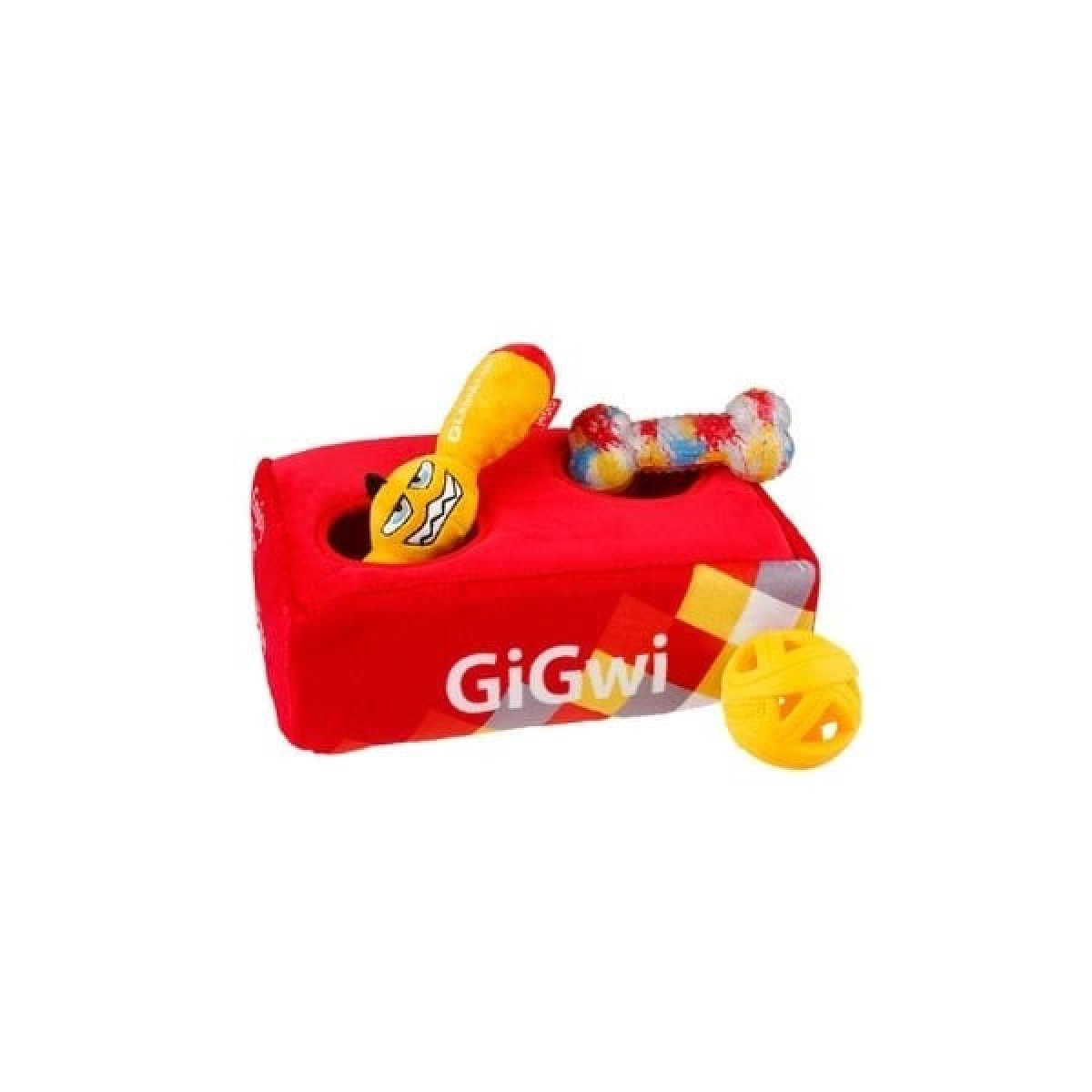 Gigwi Kemik Çantası Peluş Kedi ve Köpek Oyuncağı Renkli Gigwi Kemik Çantası Peluş Kedi ve Köpek Oyuncağı Renkli
