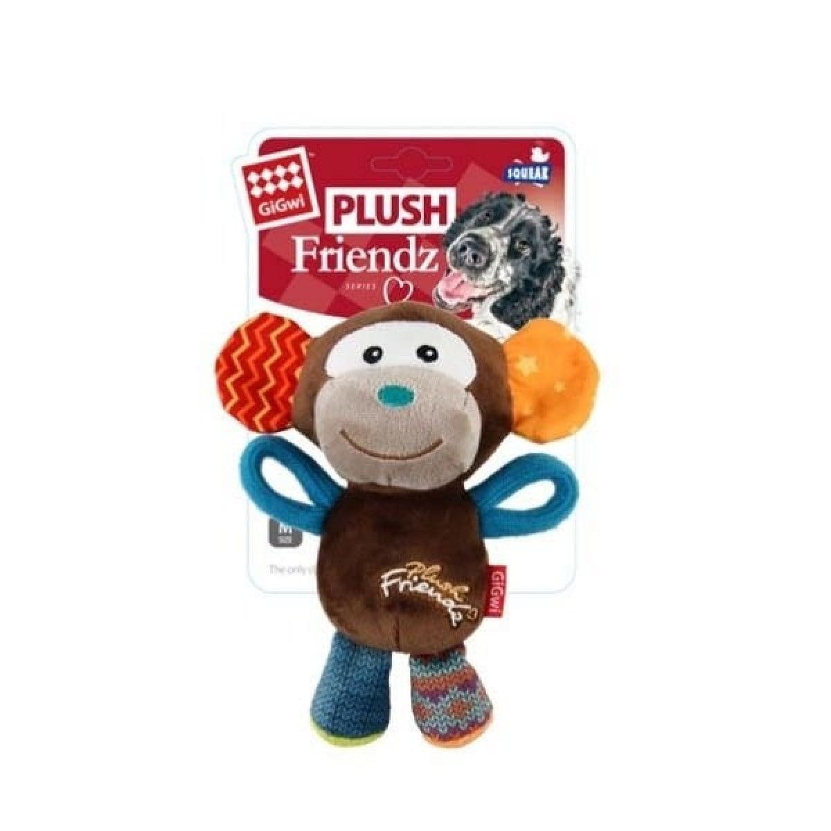 Gigwi Plush Friendz Sesli Maymun Peluş Köpek Oyuncağı 16x8x8 Cm