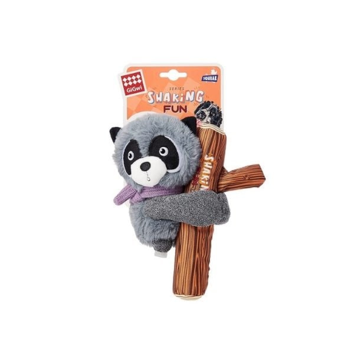 Gigwi Shaking Sesli Rakun Peluş Köpek Oyuncağı Gri Gigwi Shaking Sesli Rakun Peluş Köpek Oyuncağı Gri