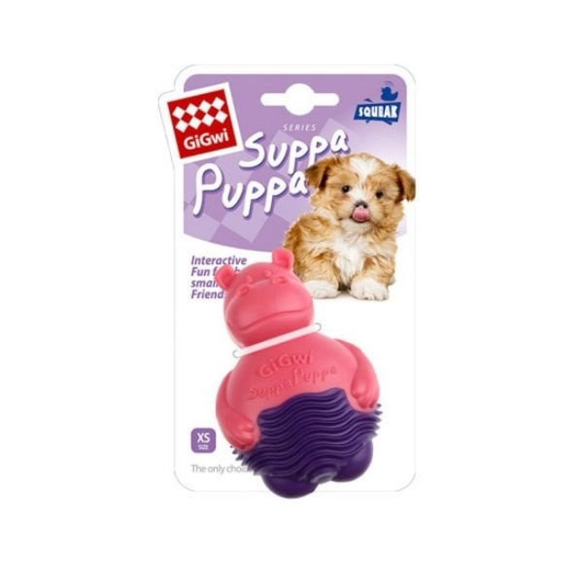 Gigwi Suppa Puppa Hipopotam Plastik Köpek Oyuncağı Pembe/Mor 9x6.5x5 Cm Gigwi Suppa Puppa Hipopotam Plastik Köpek Oyuncağı Pembe/Mor 9x6.5x5 Cm