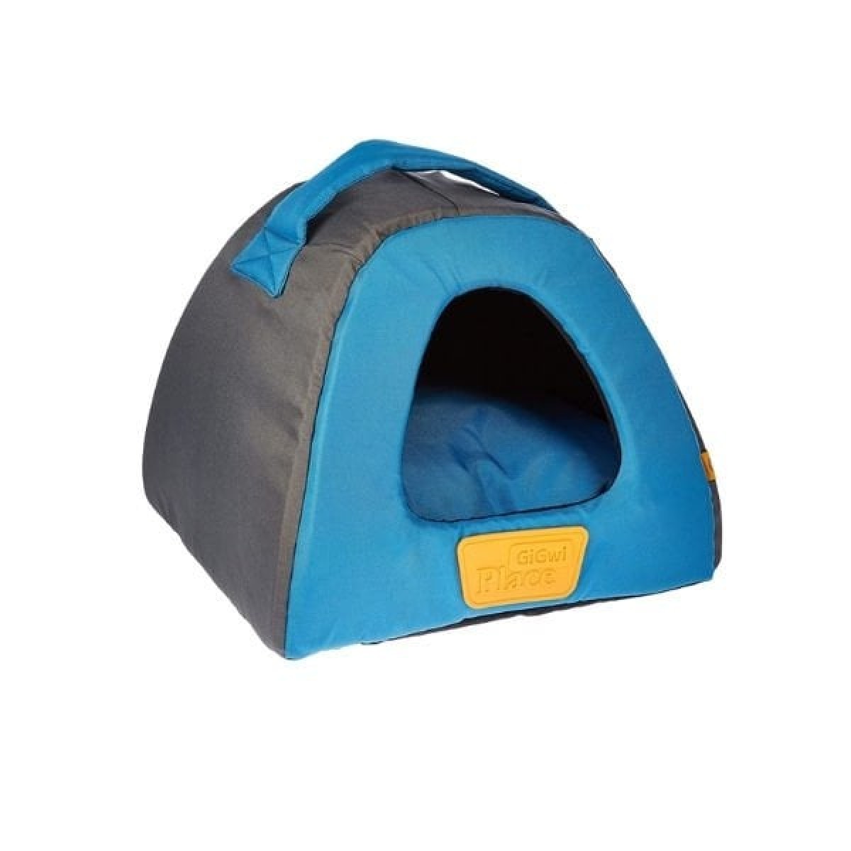 Gigwi Üçgen Kanvas Kumaş Kedi ve Küçük Irk Köpek Yatağı Gri/Mavi 40x40x33 Cm Gigwi Üçgen Kanvas Kumaş Kedi ve Küçük Irk Köpek Yatağı Gri/Mavi 40x40x33 Cm