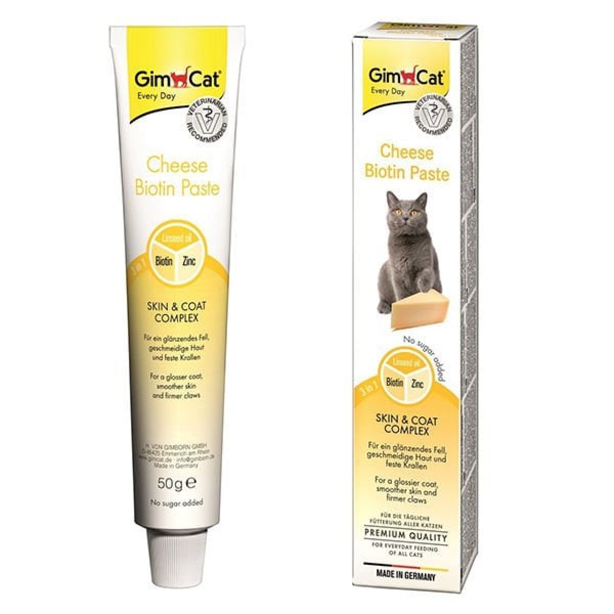 Gimcat Biyotinli ve Peynirli Güzellik Kedi Malt Macunu 50 Gr Gimcat Biyotinli ve Peynirli Güzellik Kedi Malt Macunu 50 Gr