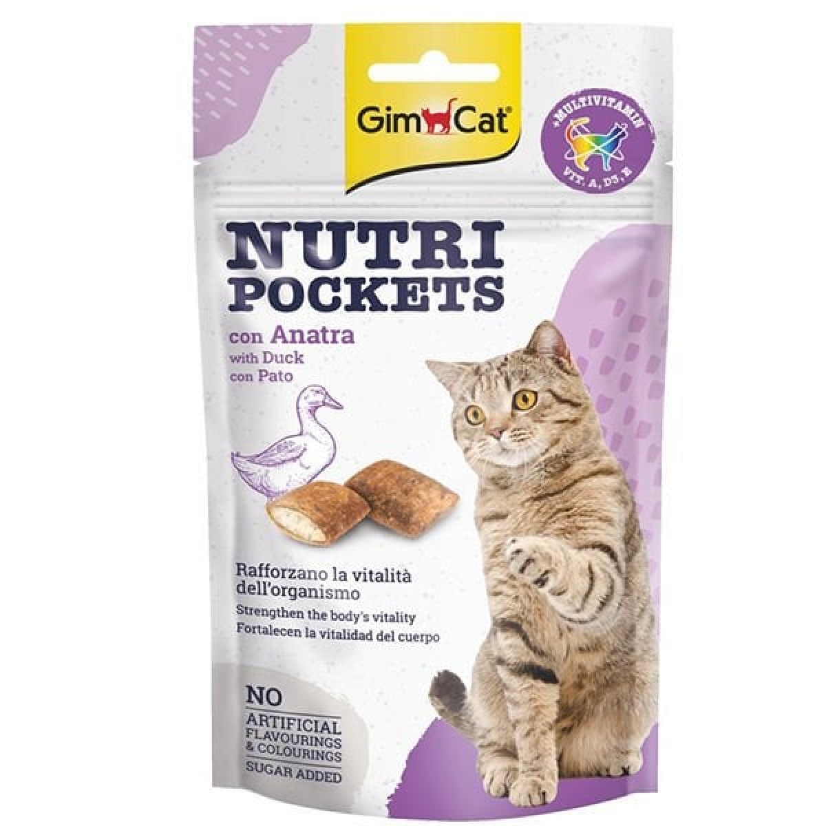Gimcat Nutri Pockets Ördekli Kedi Ödül Maması 60 Gr Gimcat Nutri Pockets Ördekli Kedi Ödül Maması 60 Gr