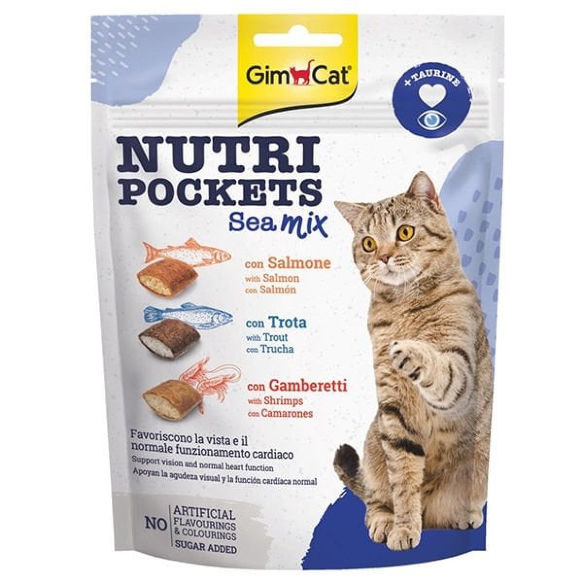 Gimcat Nutri Pockets Sea Mix Kedi Ödül Maması 150 Gr Gimcat Nutri Pockets Sea Mix Kedi Ödül Maması 150 Gr