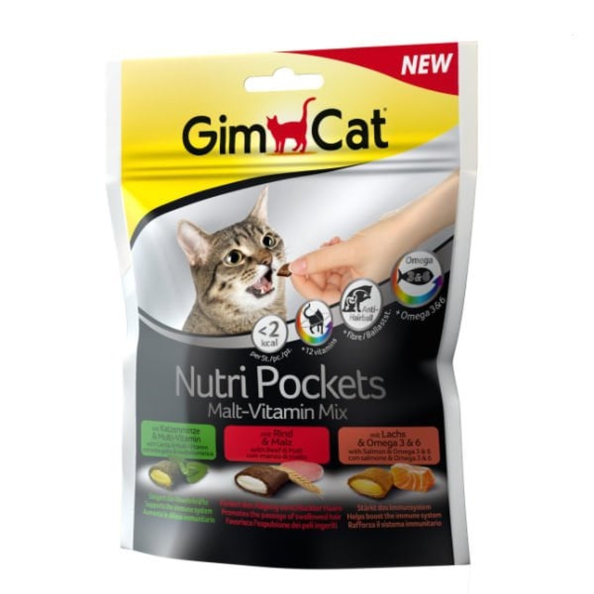 Gimcat Nutripockets Malt Multivitamin Kedi Ödül Maması 150 Gr Gimcat Nutripockets Malt Multivitamin Kedi Ödül Maması 150 Gr