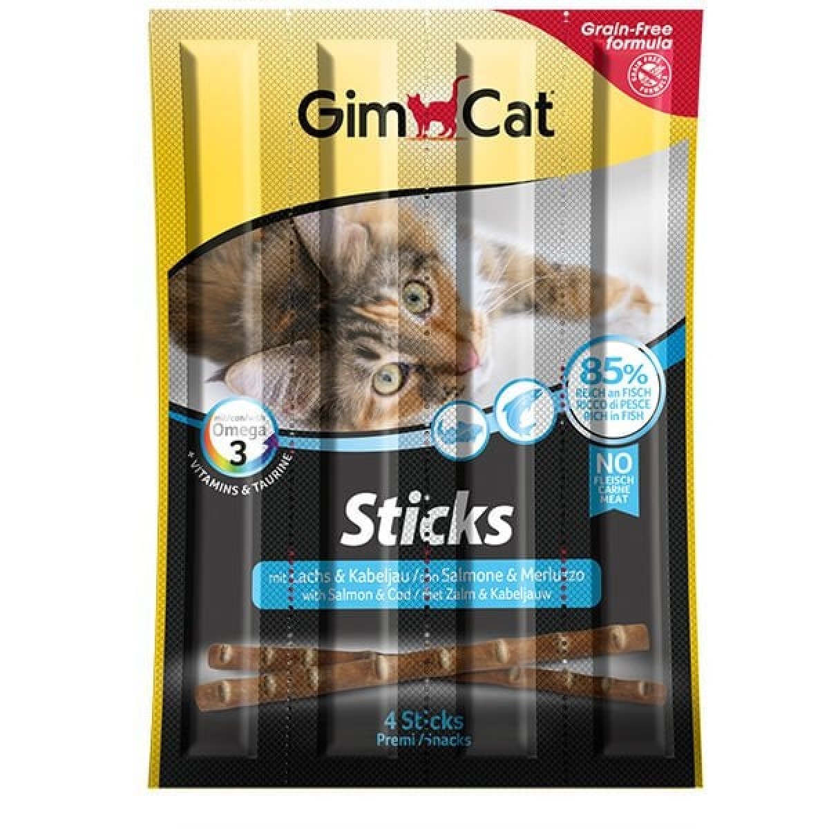 Gimcat Sticks Somon ve Morina Balıklı Kedi Ödül Çubuğu 4 Adet 20 Gr Gimcat Sticks Somon ve Morina Balıklı Kedi Ödül Çubuğu 4 Adet 20 Gr