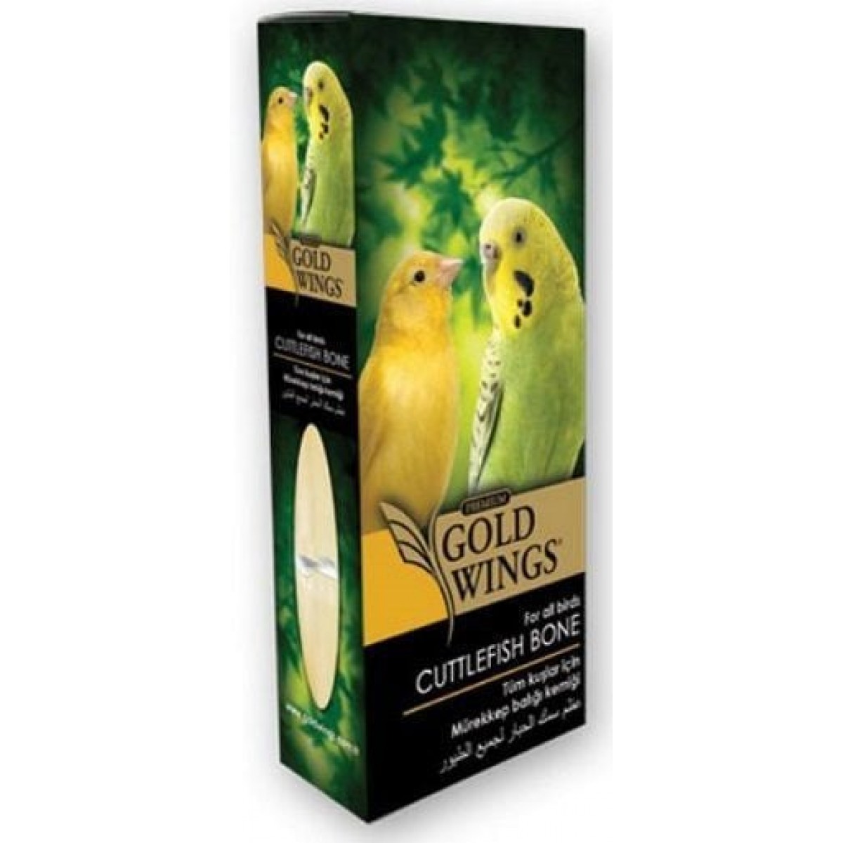Gold Wings Premium Doğal Mürekkep Baliği Kemiği Small Gold Wings Premium Doğal Mürekkep Baliği Kemiği Small
