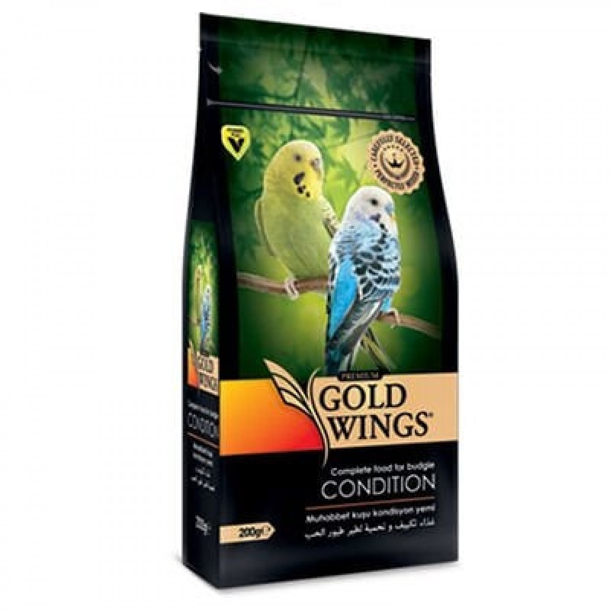 Gold Wings Premium Muhabbet Kuşu Kondisyon Yemi 200 Gr Gold Wings Premium Muhabbet Kuşu Kondisyon Yemi 200 Gr