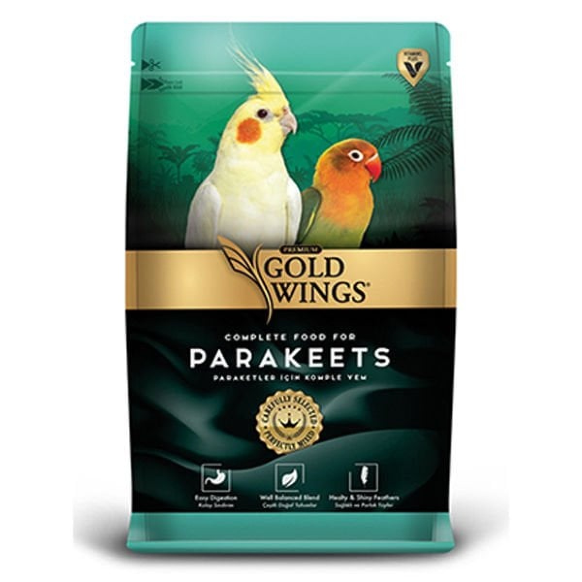 Gold Wings Premium Paraket Yemi 1 Kg Gold Wings Premium Paraket Yemi 1 Kg
