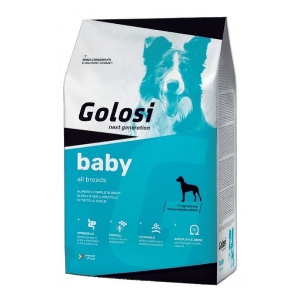 Golosi Baby Tavuklu Tüm Irklar için Yavru Köpek Maması 12 Kg Golosi Baby Tavuklu Tüm Irklar için Yavru Köpek Maması 12 Kg
