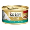 Gourmet Gold Somon ve Tavuklu Yetişkin Konserve Kedi Maması 85 Gr