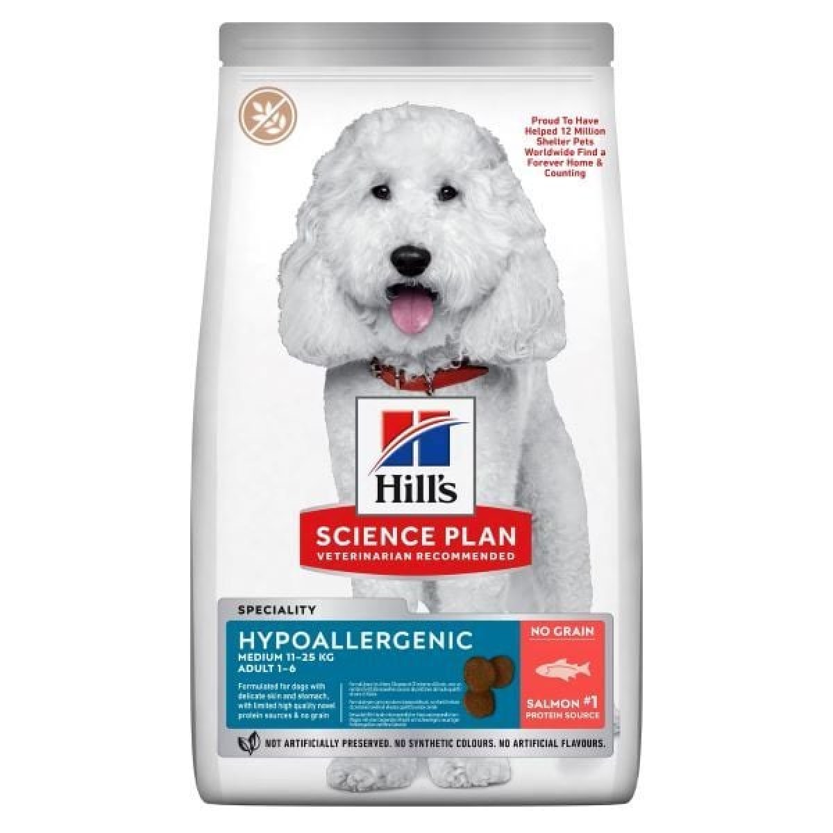 Hill's Science Plan Hypoallergenic Somonlu Orta Irk Yetişkin Tahılsız Köpek Maması 10+2 Kg Hediyeli Hill's Science Plan Hypoallergenic Somonlu Orta Irk Yetişkin Tahılsız Köpek Maması 10+2 Kg Hediyeli