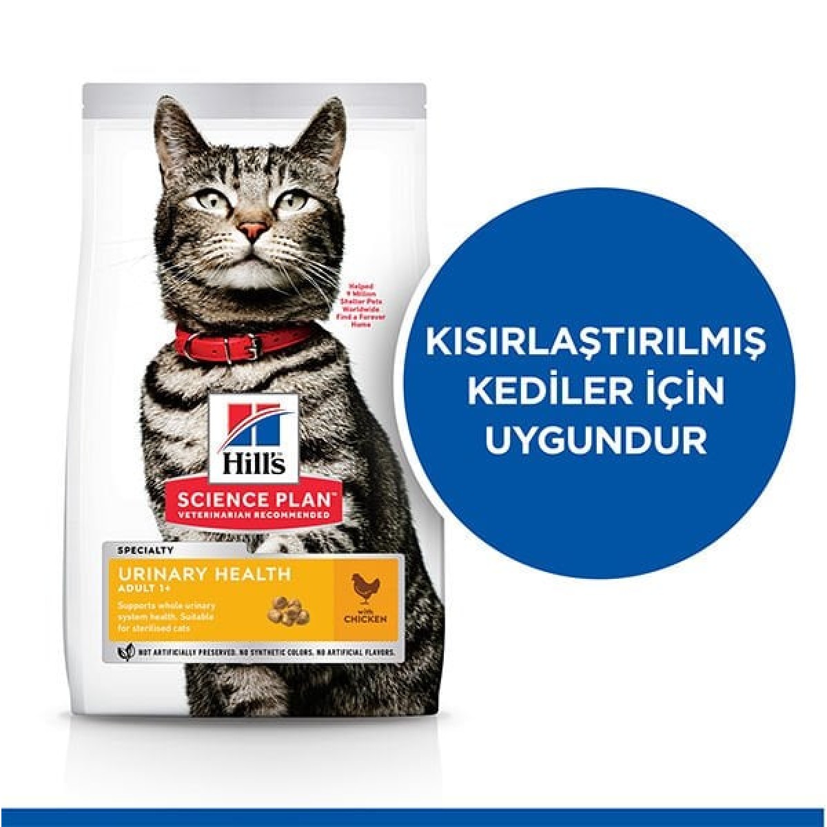 Hills Urinary İdrar Yolu Destekleyici Tavuklu Yetişkin Kedi Maması 1.5 Kg