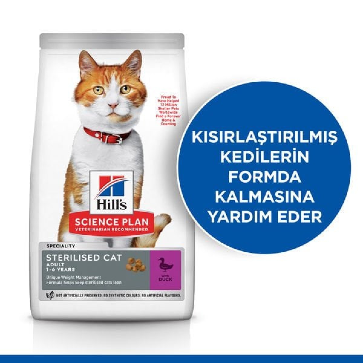 Hills Young Sterilised Ördekli Kısırlaştırılmış Kedi Maması 1.5 Kg Hills Young Sterilised Ördekli Kısırlaştırılmış Kedi Maması 1.5 Kg