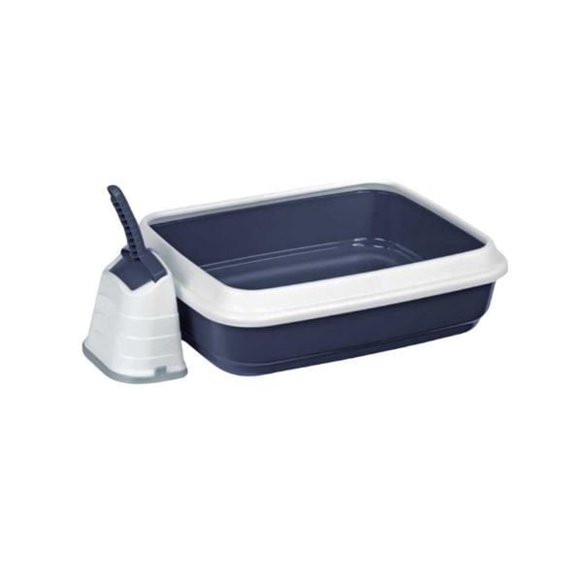 İmac Duo Kürekli Açık Kedi Tuvaleti Mavi 59x40x28 Cm İmac Duo Kürekli Açık Kedi Tuvaleti Mavi 59x40x28 Cm
