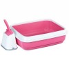 İmac Duo Kürekli Açık Kedi Tuvaleti Pembe 50x40x15 Cm İmac Duo Kürekli Açık Kedi Tuvaleti Pembe 50x40x15 Cm